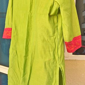 Green Colour By Pantaloons Kurta Set