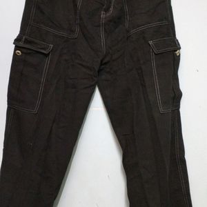 Black Cargo Jeans