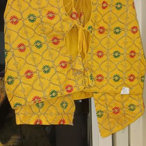 Padded Mustard Yellow Blouse .