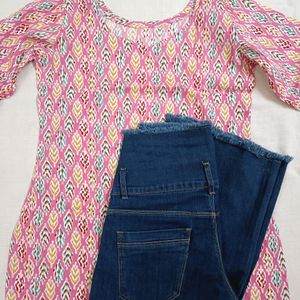 Kurti Jeans Set