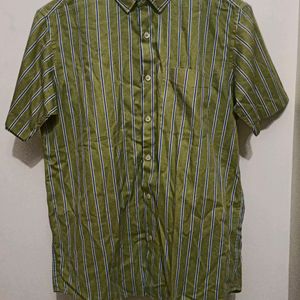 Lime Green Stripe Shirt