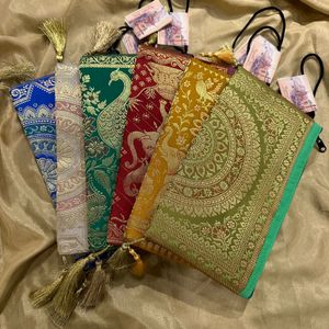 Banarsi Silk Clutch Bag