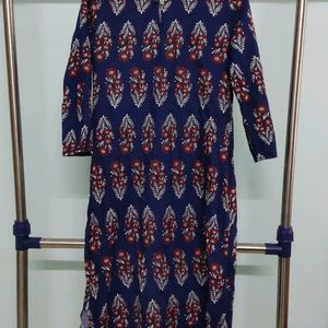 Blue Printed Kurta