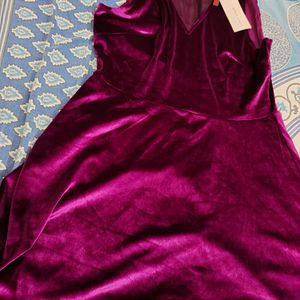 Globus Purple Velvet Party Dress