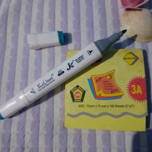 Marker And Note Pad