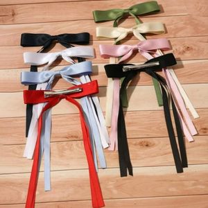 Cute Bow Clips With Long Tail