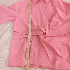 Pink Shirt Style Top(Women's)