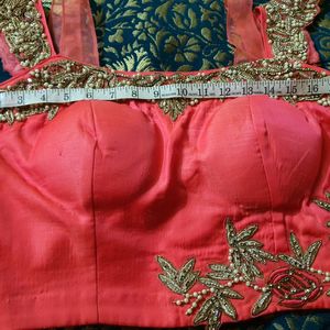 Pink Girlish Look Skirt Croptop With NetDupatta