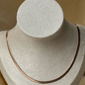 Snake Chain Rose Gold Anti Tarnish