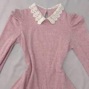 New Korean Wool Short Dresss