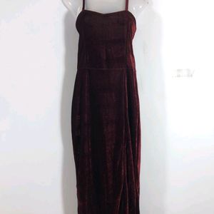 Maroon Velvet Dress (Women's)