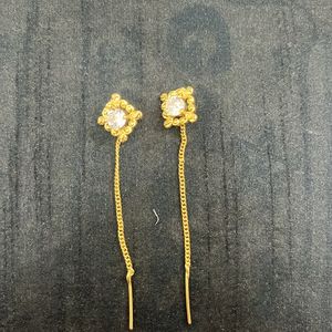 Gold Plated Sui Dhaga Earrings