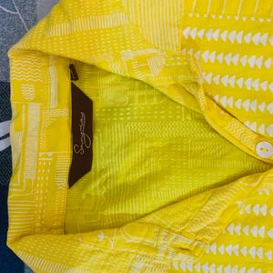 Yellow Women’s Insert Pocket Kurta