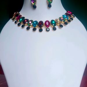 Glass Stone Necklace