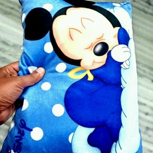 Cute Sleeping Mickie Pillow For Kids