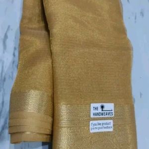 Beautiful Golden Color Saree