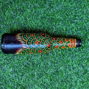 Handpainted Dot Mandala Art On Glass Bottle