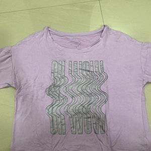 Soft Lavender Casual T-Shirt