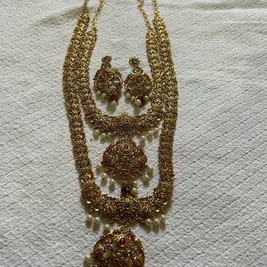 Designer Bridal Long Necklace Set