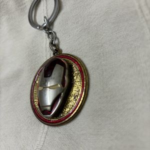 Marvels Ironman Spinning Metal Keychain