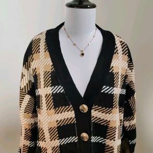 🆕 Pinteresty Checkered Cardigan