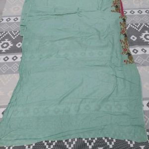 Ethnic Sea Green Saree