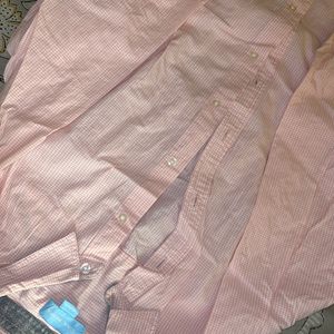 Pink Formal Checked Shirt