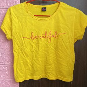 Yellow Crop Top💝