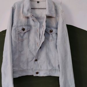 Jeans Jacket Off White To Blue Colour