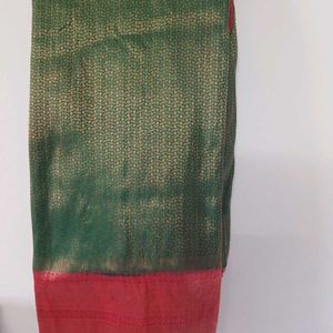 Festive Dark Green Saree