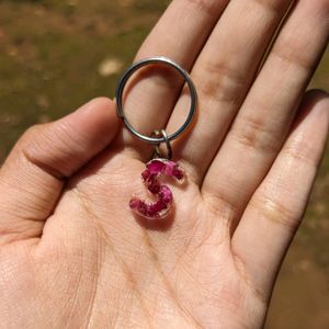 SMALL Resin Keychains Filled With Rose Petals