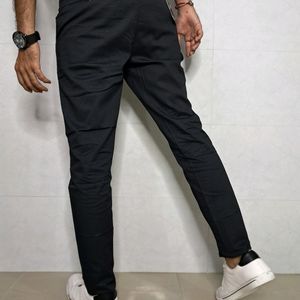 Kaulin 1006 Men's Box Design Black Cotton Trouser