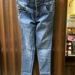 High Raise Skinny Fit Jeans