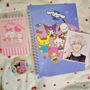 COMBO🩷Mikko Mini Note+sanrio Eraser+Sanrio Note