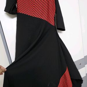 Designer Black Red Kurti