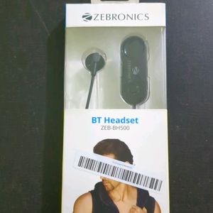 Zebronics Bluetooth Headset Bh500