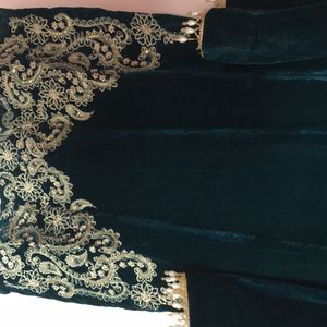 Velvet Pakistani Indo Western Set