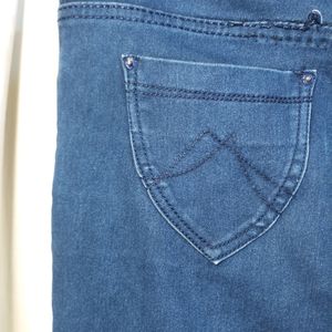 Classic Denim Blue Jeans For Women/Girls