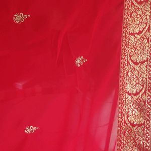 Saree With Attached Blouse Piece