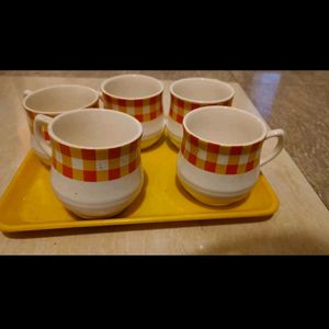 Tea Cups With Tray