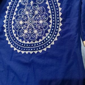 Blueish Blue Kurti