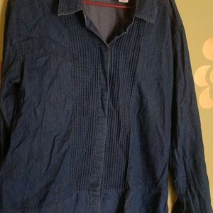 Denim shirt Long