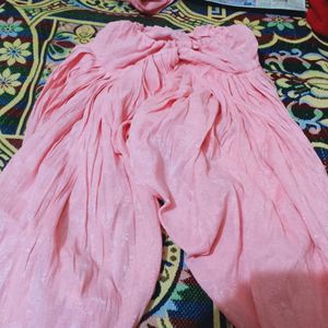 A Pink Colour Suit With Chnri