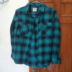 Max Green blue check Shirt