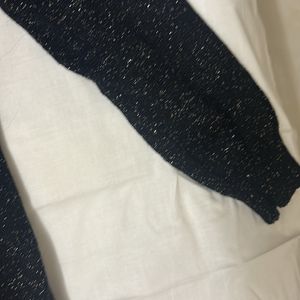 Korean Sparkly Cropped Sweater