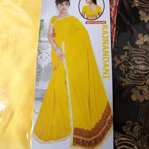 New Yellow Saree ⭐