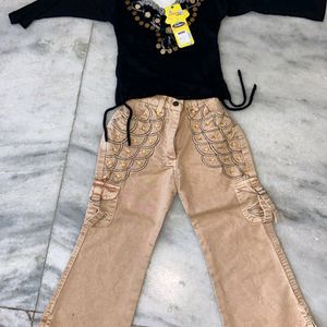 Heavy Mirror Work Lehnga Choli For Kids