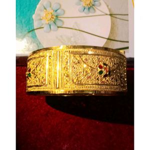 Ethnic Indian Traditional Gold Plated Brass Bangle