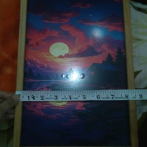 Night Lamp+Painting For Room Decoration