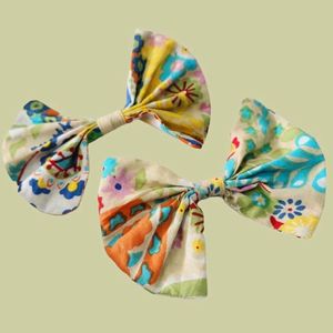 Cotton Printed Bows ✨(2pc)